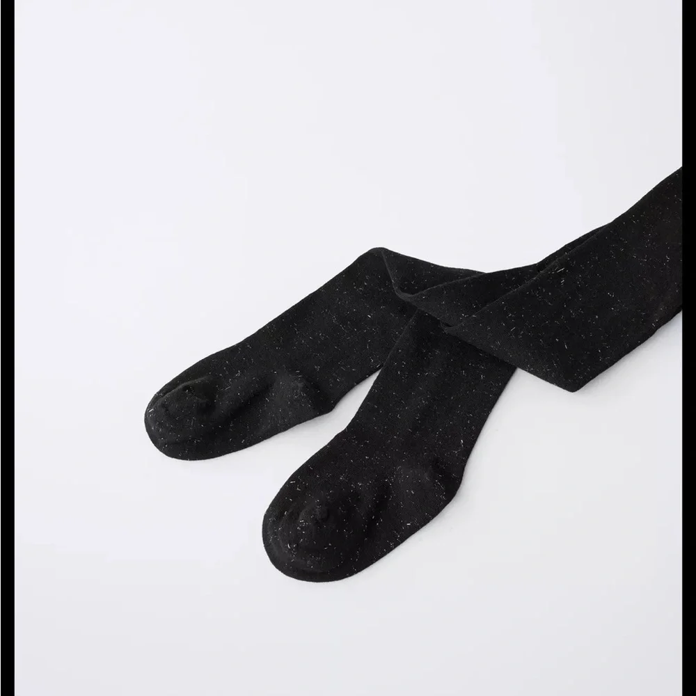 Zara kids, black, sparkly tights, 8-10 years